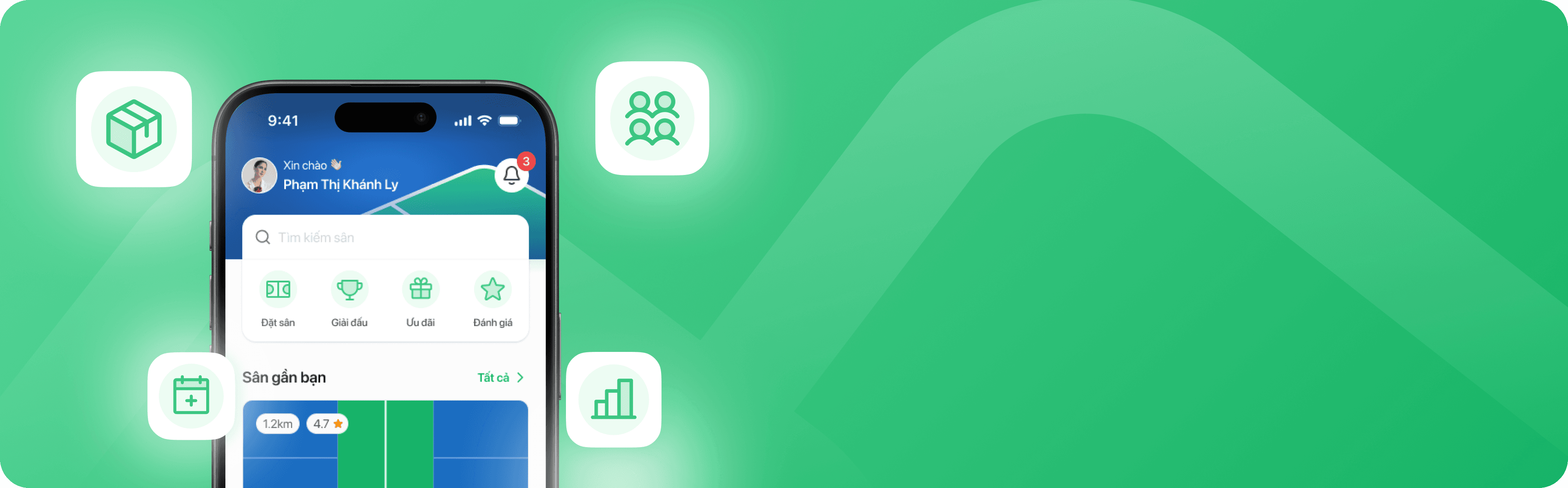 App banner background